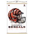 thumbnail image 2 of NFL Cincinnati Bengals - Drip Helmet 20 Wall Poster with Magnetic Frame, 22.375" x 34", 2 of 4