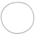 thumbnail image 5 of Miabella Sterling Silver Double Fancy Curb Link Necklace, 5 of 5