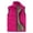 Hot Pink, variant on Pisexur Women's Fleece Vest Outerwear Solid Color Sleeveless Lightweight Zip Warm Jackets Warm Soft Vests with Zipper Pockets S-3XL
