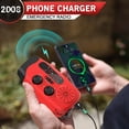thumbnail image 4 of LOVEVER Hand Crank Emergency Radio  Portable Radio Solar Powerd AM FM WB NOAA Weather Radio with Flashlight  Cell Phone Charge  SOS Alarm, 4 of 9