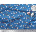 thumbnail image 3 of Soimoi Polyester Crepe Fabric Book,Magnifier & Telescope Education Theme Fabric Prints by Yard 42 Inch Wide, 3 of 3