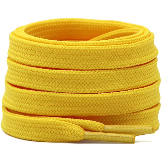 Solid Flat Shoelaces Hollow Thick Athletic Shoe Laces Strings 2 Pair
