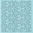thumbnail image 1 of Ahgly Company Machine Washable Indoor Square Transitional Electric Blue Area Rugs, 7' Square, 1 of 7
