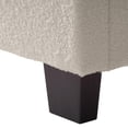 thumbnail image 4 of CorLiving Celeste Off-White Boucle Fabric Upholstered Adult Bed with Headboard, Box Spring Required, 4 of 8