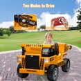 thumbnail image 2 of AKDSteel 12V Kids Ride On Dump Truck, 4-Wheeler Electric Car with Dump Bed & Shovel, Ride On Toy for Kids, 2 of 8
