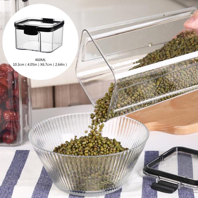 Oleegame 1 Pce Rangement de Produits Boîte de Rangement de Cuisine Scellée Conservation des Aliments Contenant de Conservation en Plastique Réservoir de Rangement Grains Boîte Scellée