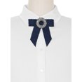 thumbnail image 4 of INSPIRE CHIC Nœud Papillon pour Femmes Accessoires Unisexes Col Épingle Bleu Marine, 4 of 4