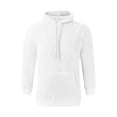 thumbnail image 4 of KIHOUT Hoodies for Men Comfortable Fleece Hoodie Heart Pattern Solid Hooded Pocket Drawstring Sweatshirt WH/L5, 4 of 5