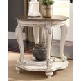 thumbnail image 2 of Signature Design by Ashley Realyn Table d'Appoint Ronde Bicolore Style Campagnard Français, Blanc Éclaté, 2 of 2