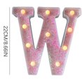 thumbnail image 1 of JilgTeok 5 Packs Colorful Light Up Letters LED Letter Lights for Proposal Statement Birthday Party Wedding Home Bar Decoration Scene Decorative Light Clearance, 1 of 3