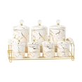 thumbnail image 1 of GROWTH TANK Divided Dried Fruit Dish Multi Use Food Storage Jars for Cheese Fruits Beans White, 1 of 9