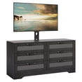 thumbnail image 2 of 47.2" Modern TV Stand with Mount and 6-Drawer Rattan Storage, Entertainment Center for 32-85 Inch TVs, Media Console Table for Living Room, 2 of 9