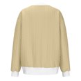 thumbnail image 4 of MeetoTime Women's Crewneck Sweatshirts Fall Long Sleeve Oversized Pullover Sweatshirts with Pockets, 4 of 5