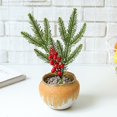 thumbnail image 2 of Coofit Artificial Plant Pick DIY: Faux Greenery Branch Desktop Decoration for Christmas, 2 of 3