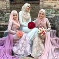 thumbnail image 3 of Scarf Plain Bubble Chiffon Solid Color Hijab Long Shawl Headscarf for Ladies, 3 of 7