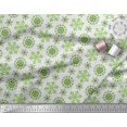 thumbnail image 3 of Soimoi Velvet Fabric Snow Flakes Floral Print Fabric by Yard 58 Inch Wide, 3 of 5