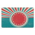 thumbnail image 1 of Non-Slip Half Circle Boho Bathroom Rug - Cute and Bohemian, Perfect for Bedroom, Home Decor, Shower, Indoor Floor Door Mat, Machine Washable, Sun Retro Design, 20x32 inch, 1 of 5