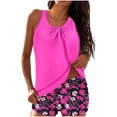 thumbnail image 1 of FAVIPT Two Piece Bathing Suits for Women Floral Modest Tankini Set Tummy Control Boyshorts Swimwear Multicolor,M, 1 of 6