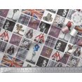 thumbnail image 2 of Soimoi Poly Georgette Fabric Check,Women & Camera Patchwork Printed Fabric 1 Yard 52 Inch Wide, 2 of 3