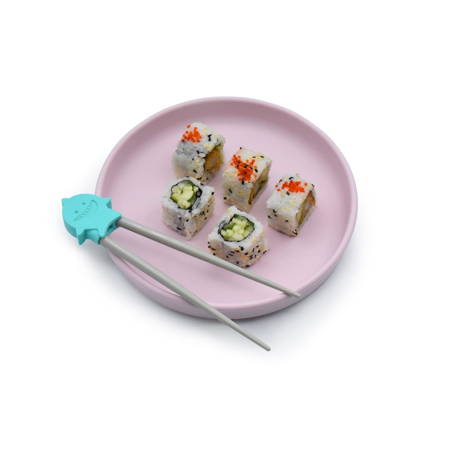 Melii Learning Chopstick Set with Case for Toddlers and Children -Shark