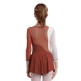 thumbnail image 2 of Ocealan Robe de Danse Ballet pour Filles Enfants avec Strass, Robe de Gymnastique et de Patinage Artistique, Justaucorps de Danse Ballet Brun 14, 2 of 5