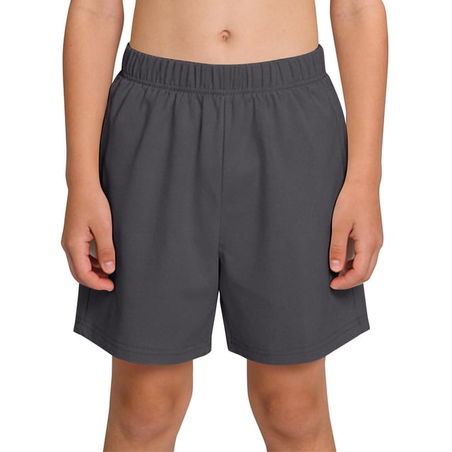 Elastic Waist Shorts for Kids Solid Color Casual Sport Shorts 3 Pc