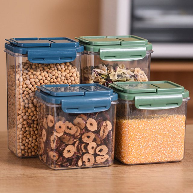 Airtight Food Storage Containers Plastic BPA Free Kitchen Pantry Storage Containers for Sugar Grains Snacks Flour and Baking Supplies