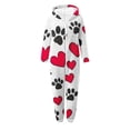 thumbnail image 5 of EGNMCR Combinaison Fille Manches Longues Combinaison à Capuche Pyjama Décontracté Hiver Chaud Combinaison de Nuit Fille Polyester Combinaison, 5 of 5