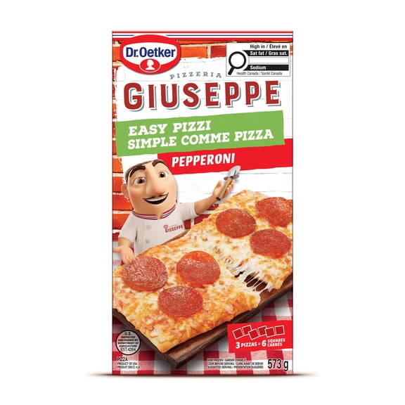 Dr. Oetker Giuseppe Pizzeria Easy Pizzi Pepperoni Mini Pizza, 573g