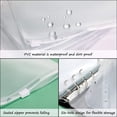 thumbnail image 4 of ZTTD 8PCS A5 Binder Pocket Money Saving Challenge Binder Cash Envelope, 6 Hole Clear Zipper Pouch Folders A5 Planner Journal Inserts for Budgeting, Waterproof PVC Loose Leaf Filing Bags, 4 of 5