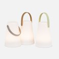 thumbnail image 2 of Linen Chest Cone Shaped Lantern with Handle - White / Gold, 2 of 5