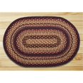 thumbnail image 1 of Earth Rugs 13-371 Tapis Ovale - Cerise Noire - Chocolat et Crème, 1 of 1