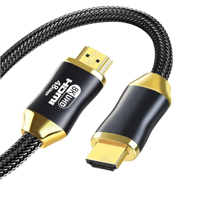 Tianle 8K HDMI 2.1 Cable, 5m/16.4ft 48Gbps Ultra High Speed Braided HDMI Cable HDR10 Compatible with 8K60Hz, 4K120Hz, HDCP 2.2 2.3, PC, Monitor, Laptop, PS5, Ethernet