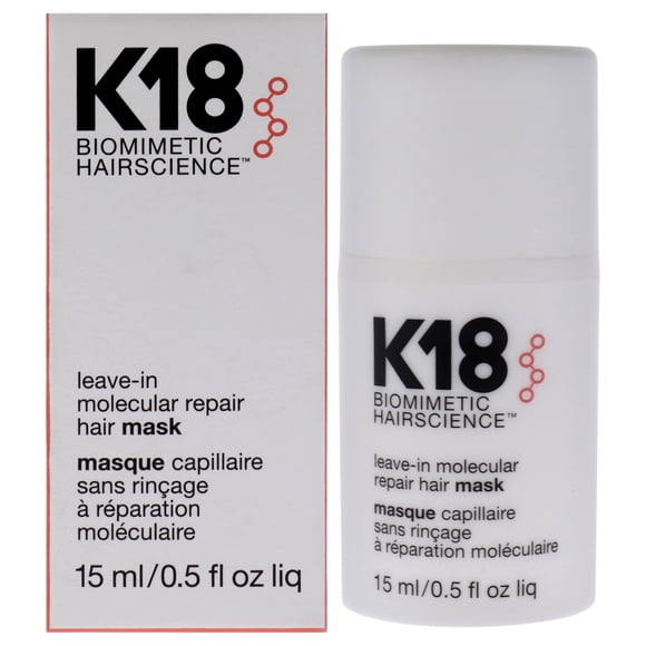 Masque Capillaire Molecular Repair Sans Rinçage par K18 Hair pour Femmes - Masque 0,5 oz