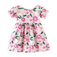 thumbnail image 1 of LUOGENLI Robe Bébé Robes pour Bébés Filles Robe Longue pour Filles Tendance Été Violet 6-7 Ans, 1 of 4
