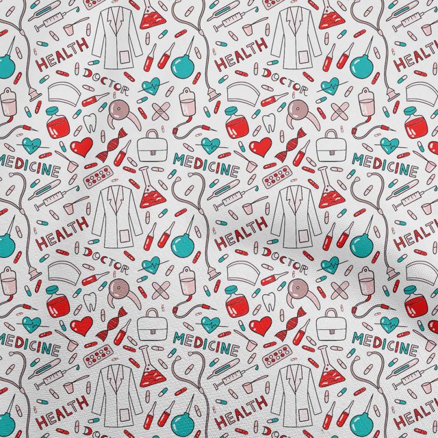 oneOone Polyester Spandex Teal Green Fabric Tool Sewing Material Print Fabric By The Yard 56 Inch Wide