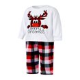 thumbnail image 3 of Ensembles de Pyjamas Assortis pour Famille Pyjamas de Noël Haut Imprimé avec Bas à Carreaux, 3 of 10