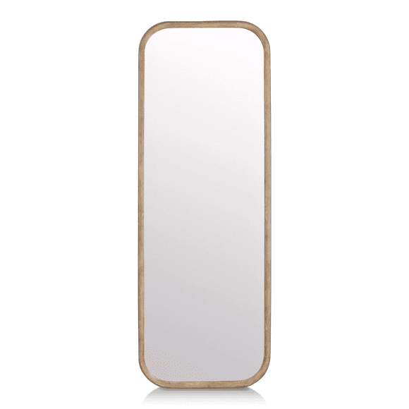 Bouclair Miroir Rectangulaire en Bois Style Ferme Naturel 21,25 X 59,5 Po (54,2 X 150,83 cm)