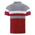 thumbnail image 4 of Dagugfen Shirts for Men Summer Button Lapel V Neck Short Sleeve Strip Slim Breathable Work Casual Tops, 4 of 7