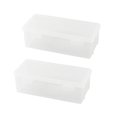 thumbnail image 2 of Qocolhg Plastic Storage Containers with Lid, Clear Pencil Box Pencil Case, Storage Boxes Bulk Stackable Design, Durable Office Supplies Organizer for Crayon Pencil, Craft, Brush, Art Supplies, Makeup, 2 of 6