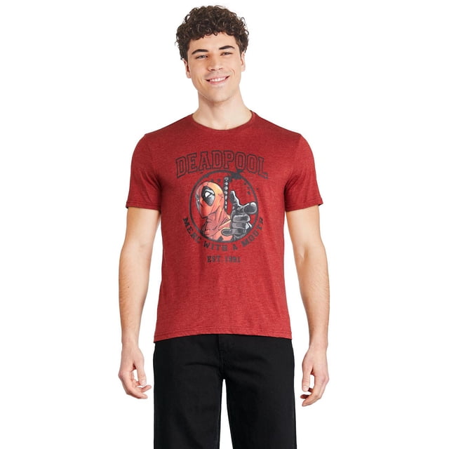 Marvel Men's Deadpool Short Sleeve Tee