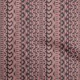 thumbnail image 1 of oneOone Polyester Spandex Dark Rose Brown Fabric Asian Block Craft Projects Decor Fabric Printed By The Yard 56 Inch Wide, 1 of 4