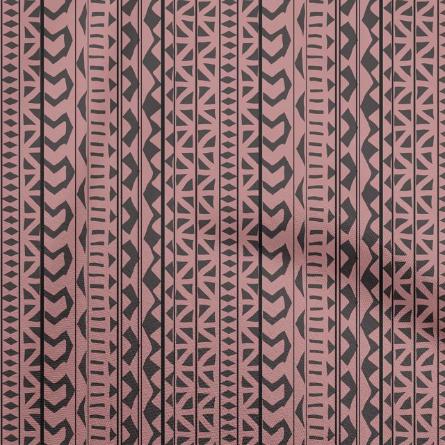 oneOone Polyester Spandex Dark Rose Brown Fabric Asian Block Craft Projects Decor Fabric Printed By The Yard 56 Inch Wide