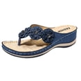 thumbnail image 3 of Stretch Orthotic Slide Sandals Cross Sandals Woven Beach Wedge Slippers Shoes, 3 of 4