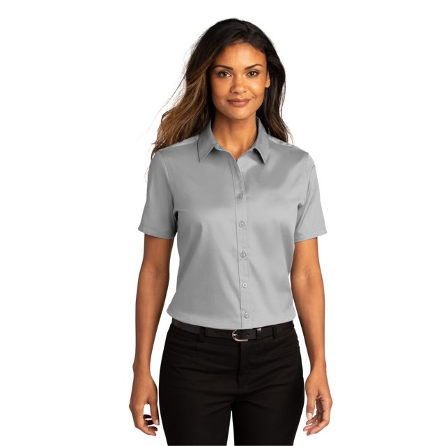 Port Authority Chemise à Manches Courtes SuperPro React Twill pour Femmes - LW809
