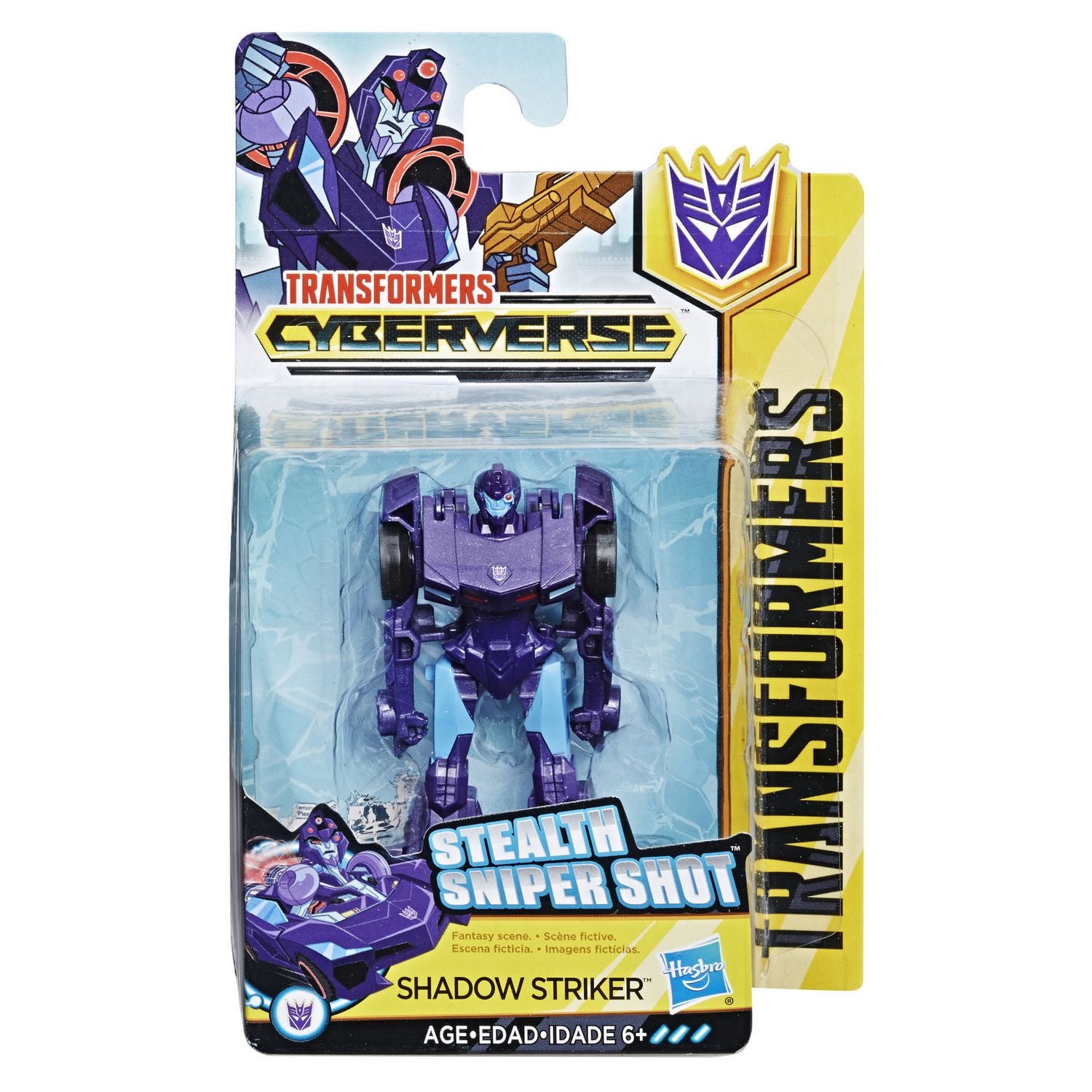 Transformers Cyberverse Action Attackers - Figurine Shadow Striker de classe éclaireur