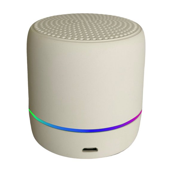 Outdoor Bluetooth Speaker with Colorful LED Light Show IPX3 Waterproof 3 W 6.5 cm Compact Portable Speaker for Sports Camping Beach