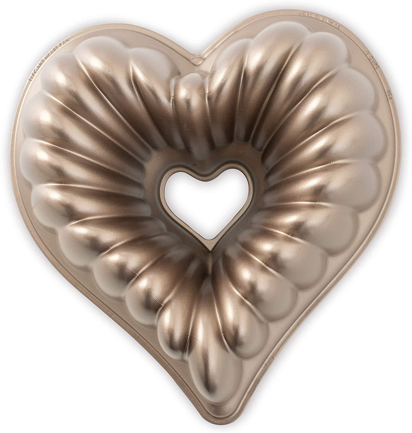 Nordic Ware Poêle Bundt Élégante à Cœur