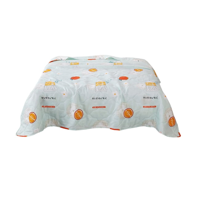 YIMWNYI Velvet Cotton Summer Quilt, Cooling Washed Cotton Quilt, Breathable Cotton Fiber Filling, Exquisite Pattern and Modern Style, Lightweight and Skin-Friendly Bedding, Perfect Summer Gift