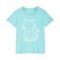 thumbnail image 2 of Mefallenssiah Bambin Garçons Filles Coton T-Shirt Mode Mignon Col Rond Imprimé T-Shirt à Manches Courtes top, 2 of 5